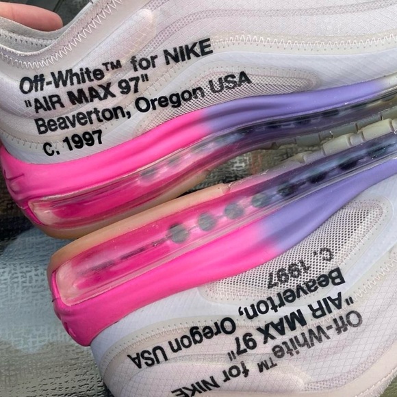 NIKE SERENA WILLIAMS OFF-WHITE AIR MAX 97 OG ‘QUEEN’ SZ 9 MEN - Picture 3 of 4